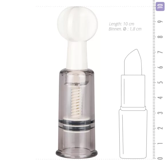 Easytoys - zestaw pompek do sutków i waginy - 3 sztuki