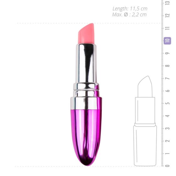 Easytoys Lipstick - wodoodporny wibrator w szmince (różowy)