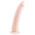 Easytoys - przyssawkowy 100% silikonowy dildo (21cm) - naturalny
