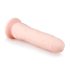 Easytoys - przyssawkowy 100% silikonowy dildo (21cm) - naturalny