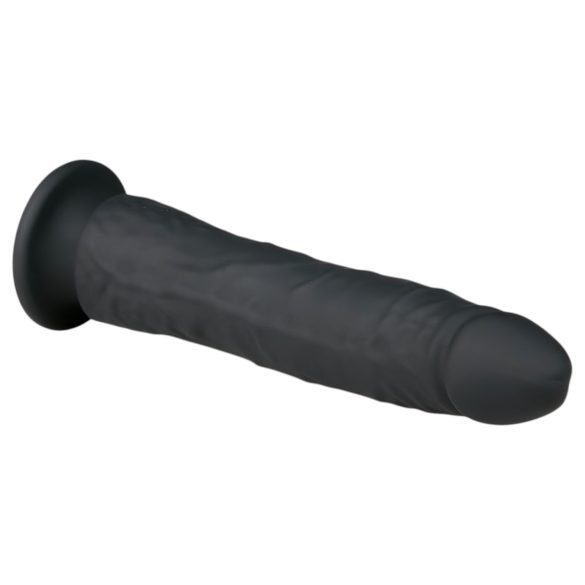 Easytoys - dildo z przyssawką - 100% silikon - 21 cm - czarny