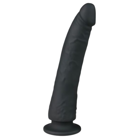 Easytoys - dildo z przyssawką - 100% silikon - 21 cm - czarny