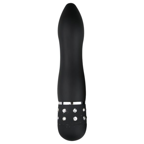 Easytoys Diamond Curved - mini wibrator prętowy (czarny)