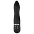 Easytoys - mini wibrator łukowy - diamentowe zdobienia - czarny