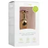 EasyToys Metal No.1 - złoty stożkowy korek analny z fioletowym kryształkiem (2,5 cm)