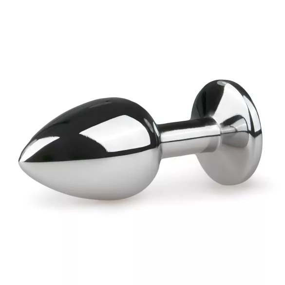 EasyToys - metalowy korek analny (srebrno-biały)