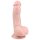 Easytoys - Dildo z przyssawką i jądrami (15 cm) - naturalny