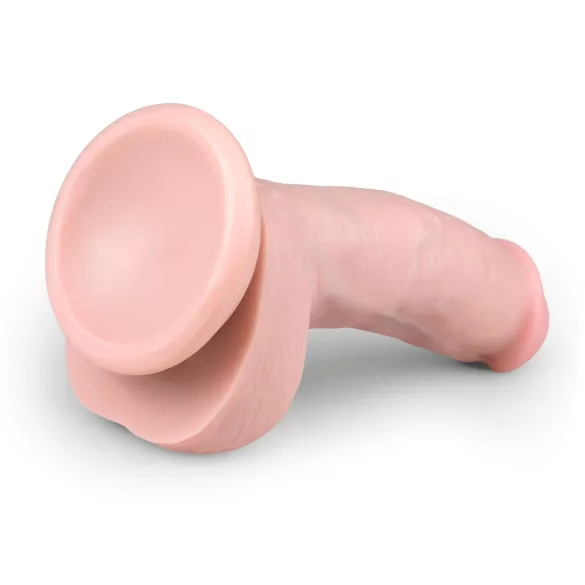 Easytoys - dildo z jądrami i przyssawką - 15 cm - cielisty
