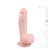 Easytoys - dildo z jądrami i przyssawką - 15 cm - cielisty
