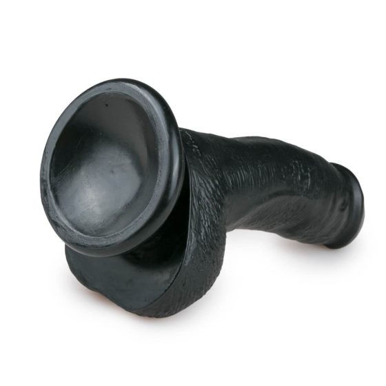 Easytoys - zaciskane dildo do jąder (15 cm) - czarne