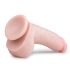 Easytoys - dilda z przyssawką i jądrami (20 cm) - naturalny