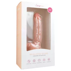   Easytoys - dildo z jądrami i przyssawką - 22,5 cm - naturalny