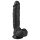 Easytoys - Dildo z przyssawką i jądrami (22,5 cm) - czarny