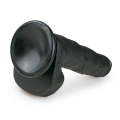 Easytoys - zaciskane dildo do jąder (22,5 cm) - czarne