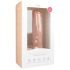 Easytoys - duży dildo z przyssawką i jądrami (29,5 cm) - naturalny