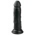 Easytoys - dildo realistyczne z przyssawką - czarny 15,5 cm