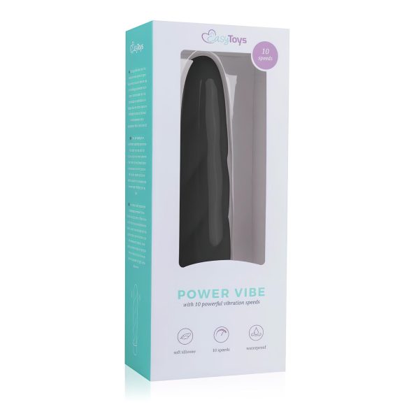 Easytoys Power Vibe - czarny silikonowy wibrator w kształcie spirali