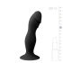 Easytoys - czarny dildo z przyssawką (żołędziowy kształt)