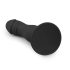 Easytoys - czarny dildo z przyssawką (żołędziowy kształt)