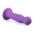 Easytoys - dildo z falami - z przyssawką - silikon - fioletowy