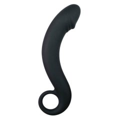 EasyToys Curved Dong - silikonowe dildo analne (czarne)
