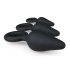 Easytoys - zestaw korków analnych z pierścieniem - 3 sztuki (czarne)
