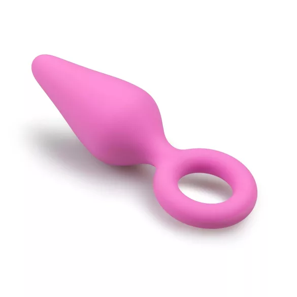 Easytoys - korek analny - mały rozmiar, różowy, silikon