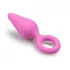 Easytoys - korek analny - mały rozmiar, różowy, silikon
