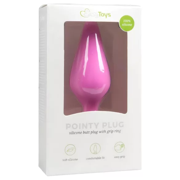 Easytoys - korek analny - mały rozmiar, różowy, silikon