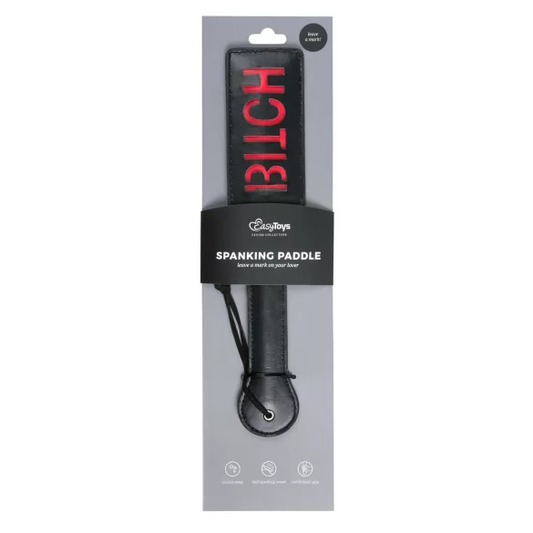 Easytoys Bitch - packa do klapsów - sztuczna skóra - czarna