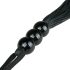 Bicz silikonowy Easytoys - czarny bat (czarny)