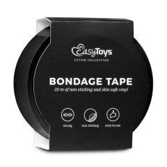 Easytoys Tape - taśma bondage - czarna (20m)