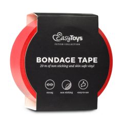 Easytoys Tape - taśma bondage - czerwona (20m)