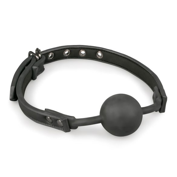 Easytoys - silikonowy knebel kulkowy (czarny)