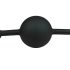 Easytoys - silikonowy knebel kulkowy (czarny)