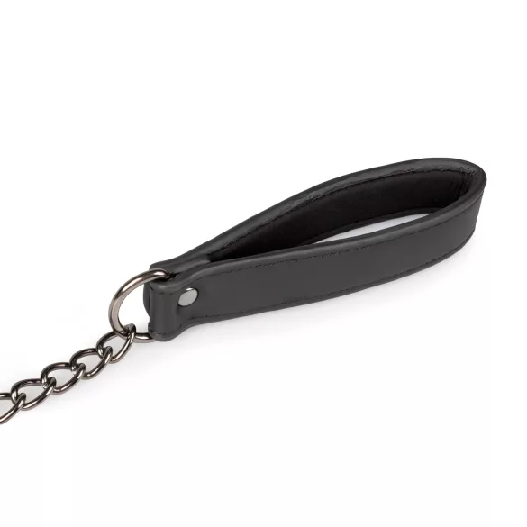 Easytoys - zestaw zacisków na sutki z obrożą i smyczą - 4 części