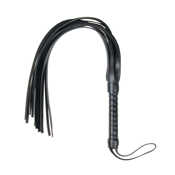 Easytoys Flogger - miękki pejcz z ekologicznej skóry (czarny)