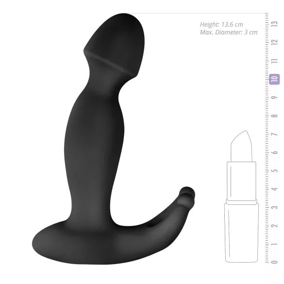 Easytoys Pounding Pete - wibrujący masażer prostaty - silikon czarny