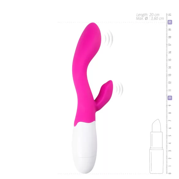 Easytoys Lily - wibrator z uchwytem do łechtaczki - różowy