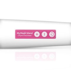 MyMagicWand - potężny wibrator masujący (biało-różowy)