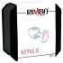 Rimba XS - różowy zdobiony metalowy korek analny (srebrny)