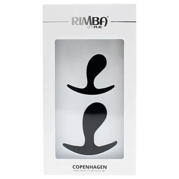 Rimba Copenhagen - zestaw korków analnych (czarny, 2 szt.)