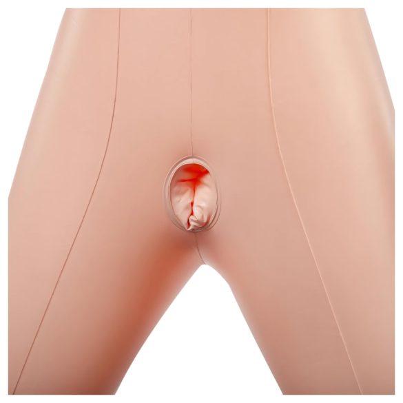 Potrójne - dildo bez uprzęży - silikon - fioletowy