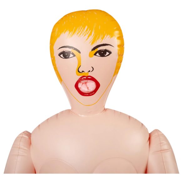 Potrójne - dildo bez uprzęży - silikon - fioletowy