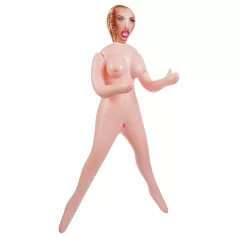 Pluszowy penis - zabawka - 30 cm - beżowy