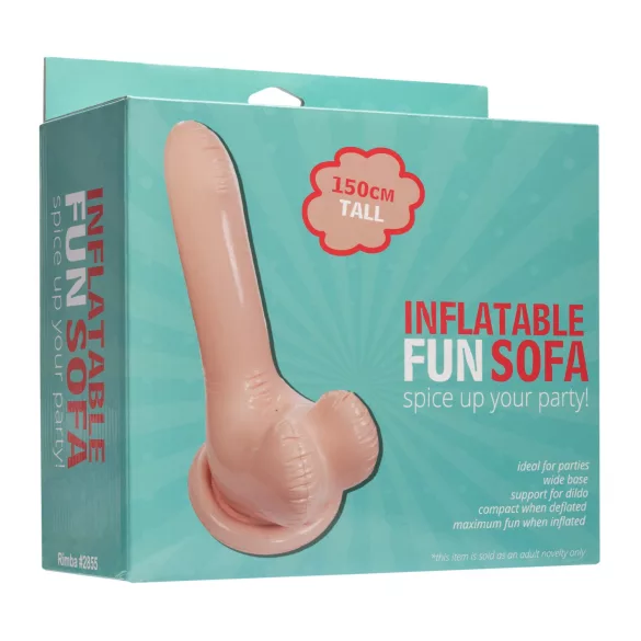 Inflatable Fun - sofa erotyczna dmuchana w kształcie penisa 66 cm