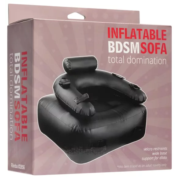 Inflatable Fun - sofa BDSM dmuchana - czarna
