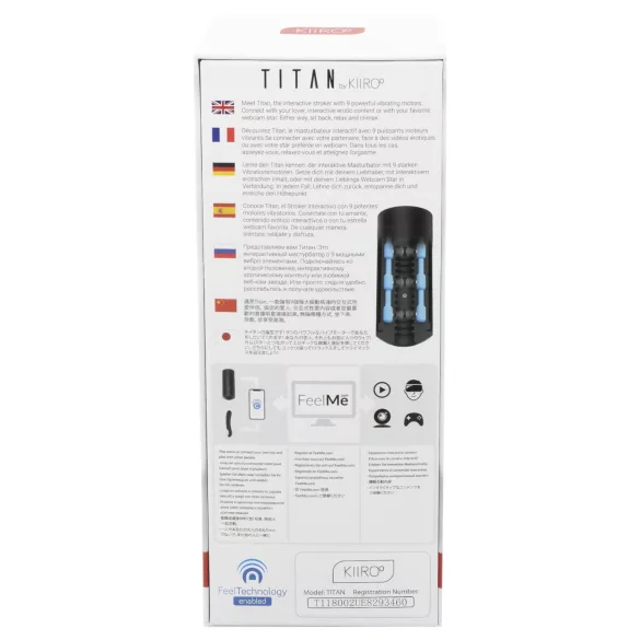 Kiiroo Titan - masturbator interaktywny - czarny