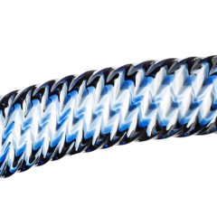   Gildo Glass No. 5 - spiralne szklane dildo (półprzezroczysty niebieski)