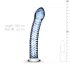 Gildo Glass No. 5 - szklany spiralny dildo (przezroczysto-niebieski)